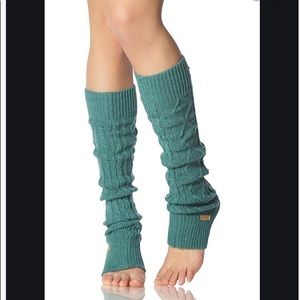 Toe Sox Turquoise Knee High Leg Warmers
